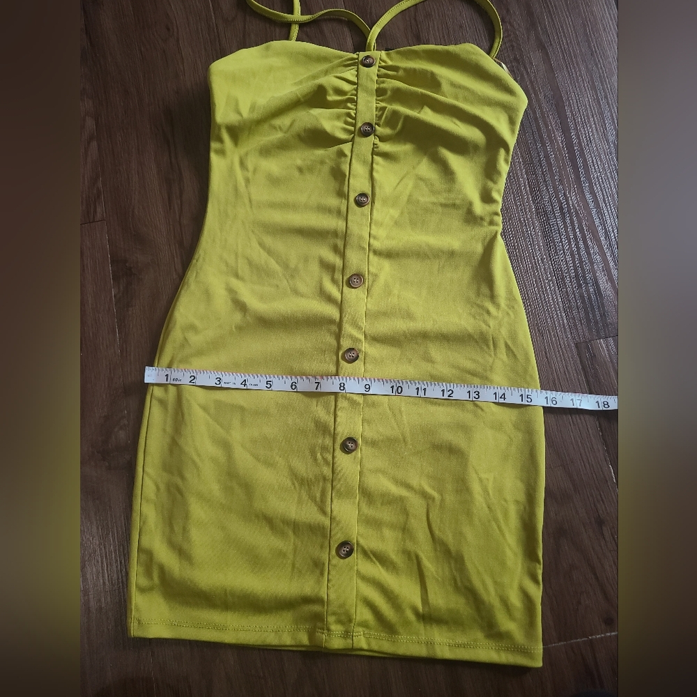 Women's dress color lemon - Picture 5 of 9